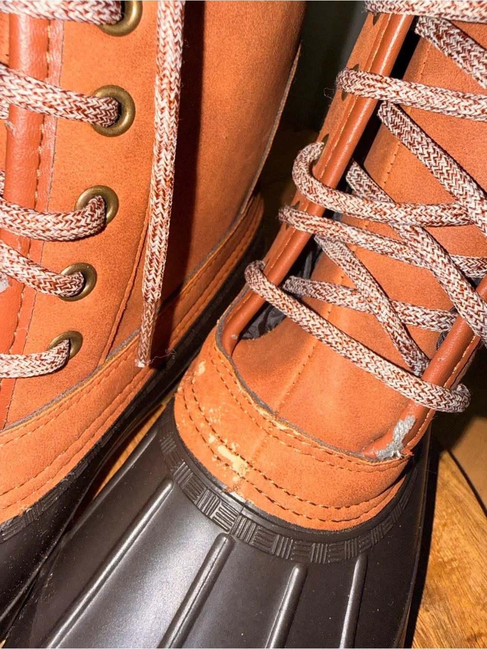 Women’s Waterproof Lace-Up Winter Boots - Brown/Black